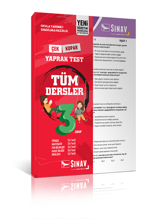3. Sınıf Tüm Dersler Yaprak Test Sınav Dergisi Yayınları
