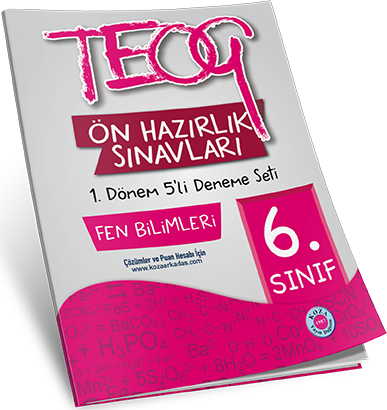6. Sınıf TEOG Ön Hazırlık Fen Bilimleri 5'li Deneme Seti 1