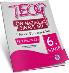 6. Sınıf TEOG Ön Hazırlık Fen Bilimleri 5'li Deneme Seti 1