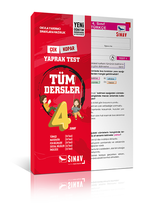 4. Sınıf Tüm Dersler Yaprak Test Sınav Dergisi Yayınları
