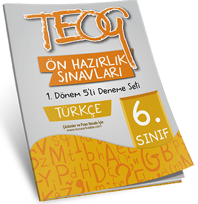 6. Sınıf TEOG Ön Hazırlık Türkçe 5'li Deneme Seti 1