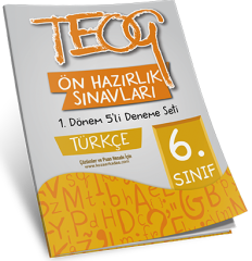 6. Sınıf TEOG Ön Hazırlık Türkçe 5'li Deneme Seti 1