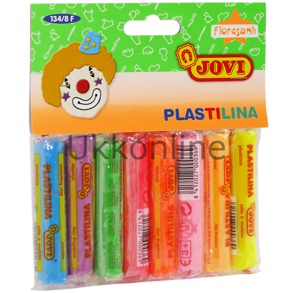 JOVİ PLASTİLİN HAMUR 8 RENK FOSFORLU
