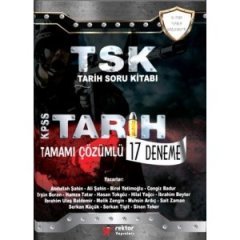 2017 KPSS TSK Tarih Soru Kitabı Tamamı Çözümlü 17 Deneme RY Rektör Yayınları