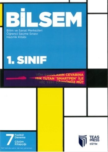 1.SINIF BİLSEM 7 FASİKÜL ÇÖZÜMLÜ DENEME TEAS PRESS  YAYINLARI