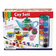 CH-DIY-13 KUT.ÇAY SET BOYAMA OYUNU