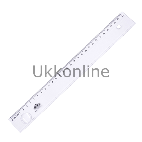 HATAS CETVEL PLASTİK 30cm BÜRO MERCEKLİ