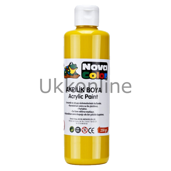 NOVA COLOR AKRILIK BOYA 250 GR SARI