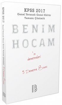 2017 KPSS Genel Yetenek Genel Kültür Tamamı Çözümlü 5 Deneme Benim Hocam Yayınları