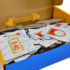 55081 KARTON PUZZLE SAAT ÖĞRENME PUZZLE
