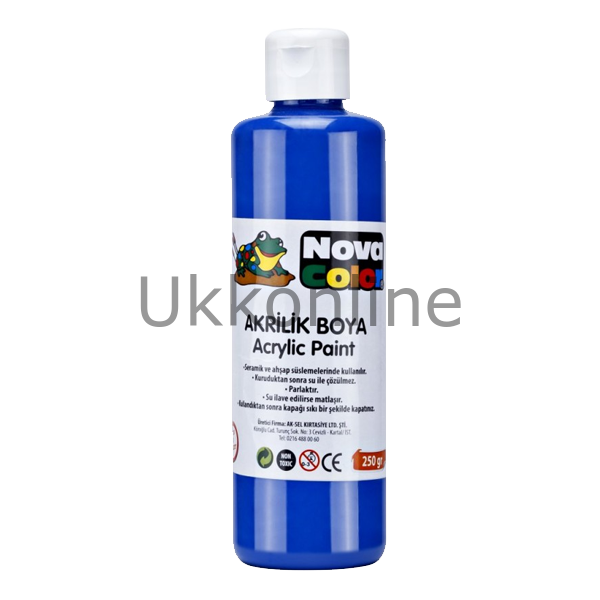 NOVA COLOR AKRILIK BOYA 250 GR MAVI