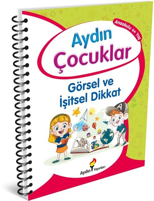 Aydın Çocuklar 4 Yaş Etkinlik Kitabım Görsel ve İşitsel Dikkat