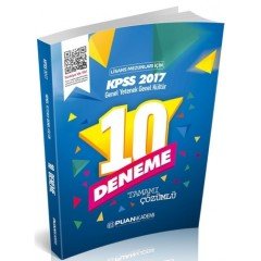 2017 KPSS Genel Yetenek Genel Kültür Tamamı Çözümlü 10 Deneme Puan Akademi Yayınları