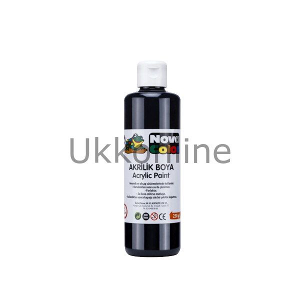 NOVA COLOR AKRILIK BOYA 250 GR SIYAH