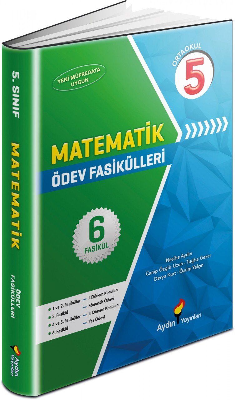 5. Sınıf Matematik Ödev Fasikülleri Aydın Yayınları