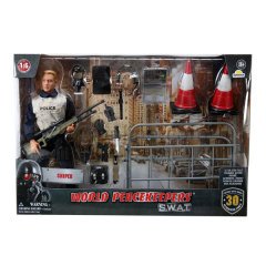 91400 SUN POLİS OYN.SET DELUXE 1 FİGÜR/AKS-1/6-MCT