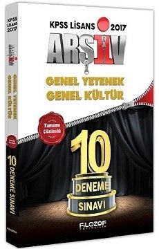 2017 KPSS Arşiv Genel Yetenek Genel Kültür Tamamı Çözümlü 10 Deneme Filozof Yayıncılık
