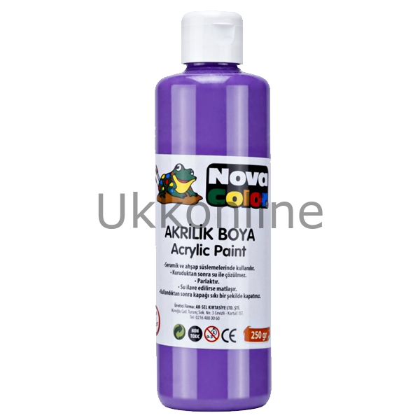 NOVA COLOR AKRILIK BOYA 250GR MOR