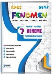 2017 KPSS Genel Yetenek Genel Kültür Tamamı Çözümlü 7 Fasikül Deneme RY Rektör Yayınları
