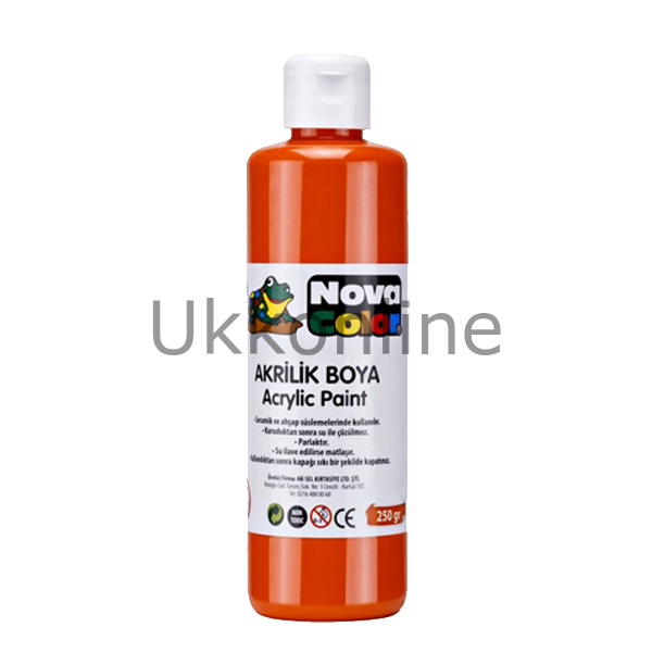 NOVA COLOR AKRILIK BOYA 250 GR TURUNCU