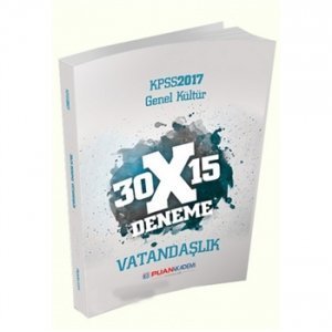 2017 KPSS Genel Kültür Vatandaşlık 30x15 Deneme Puan Akademi Yayınları