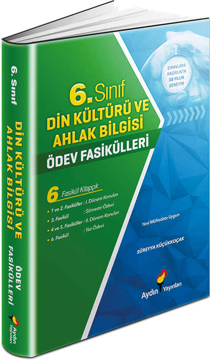 6. Sınıf Din Kültürü ve Ahlak Bilgisi Ödev Fasikülleri Aydın Yayınları