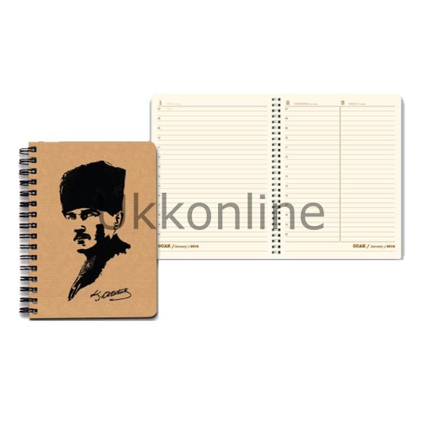 K.COLOR  AJANDA 17-24 GÜNLÜK AHŞAP KAP. AJ-11