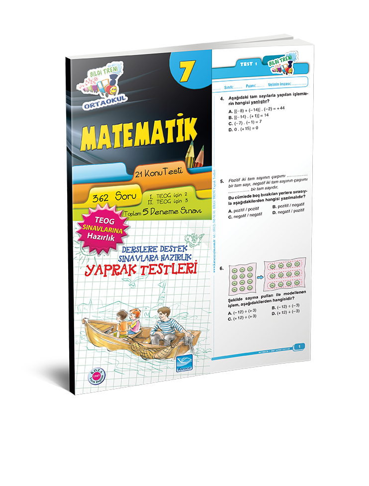 BİLGİ TRENİ YAPRAK TESTLERİ MATEMATİK 7