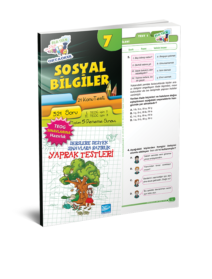 BİLGİ TRENİ YAPRAK TESTLERİ SOSYAL BİLGİLER 7
