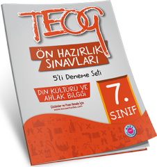 7. Sınıf TEOG Ön Hazırlık Din Kültürü ve Ahlak Bilgisi 5'li Deneme Seti 1