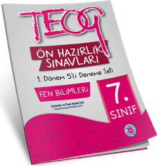 7. Sınıf TEOG Ön Hazırlık Fen Bilimleri 5'li Deneme Seti 1