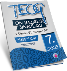 7. Sınıf TEOG Ön Hazırlık Matematik 5'li Deneme Seti 1