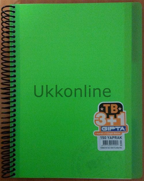 GIPTA TB 3+1 A4 150 YP AYRAÇLI DEFTER