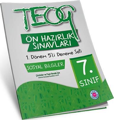 7. Sınıf TEOG Ön Hazırlık Sosyal Bilgiler 5'li Deneme Seti 1