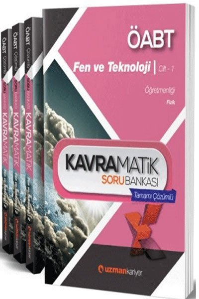 Uzman Kariyer 2017 ÖABT Fen ve Teknoloji Öğretmenliği 4 Cilt Kavramatik Tamamı Çözümlü Soru Bankası