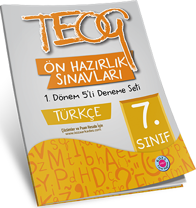 7. Sınıf TEOG Ön Hazırlık Türkçe 5'li Deneme Seti 1