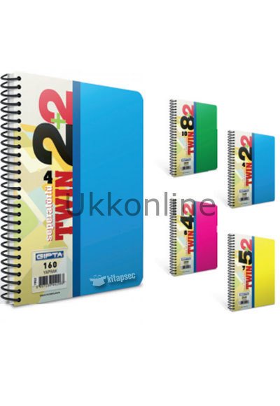 GIPTA TWİN 2+2 SPR. PP KPK A4 160 YP DEFTER