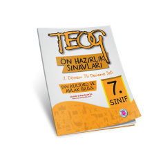 7. sınıflar için TEOG Ön Hazırlık 2. Dönem Din Kültürü ve Ahlak Bilgisi
