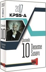 2017 KPSS A Grubu Tamamı Çözümlü 10 Deneme Sınavı Yargı Yayınları