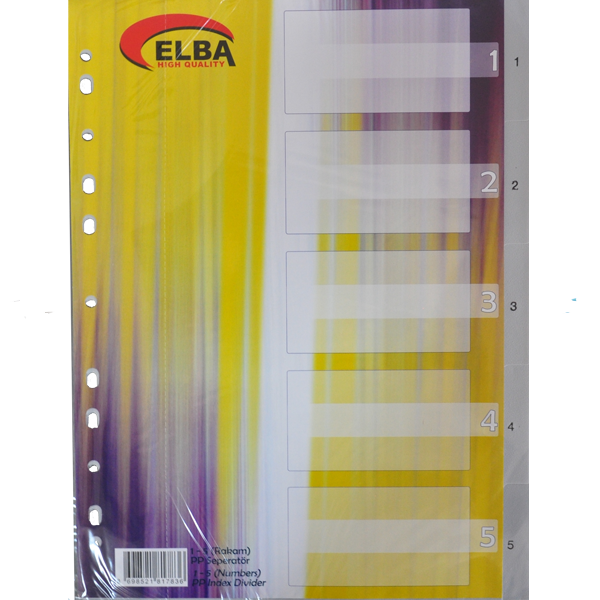 BAFİX SEPERATOR PLASTİK 1-5 RAKAMLI