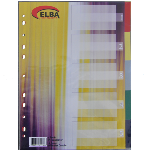 BAFİX SEPERATOR PLASTİK 5 RENKLİ