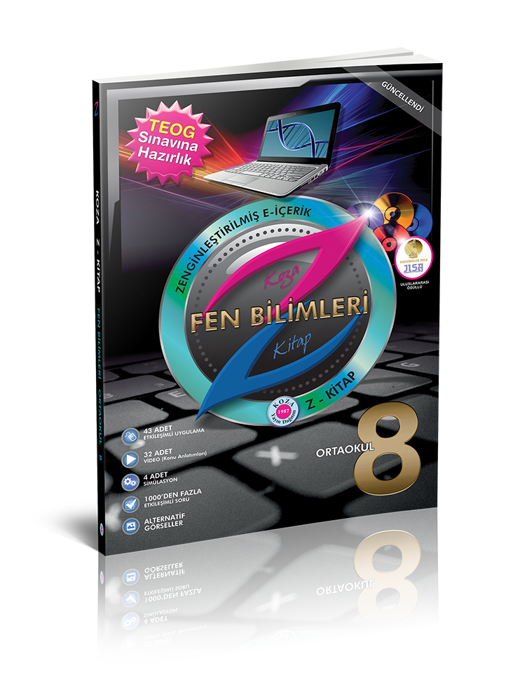 KOZA Z-Kitap Fen Bilimleri 8.SINIF DVD'li