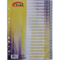 BAFİX SEPERATOR PLASTİK 1-20 RAKAMLI