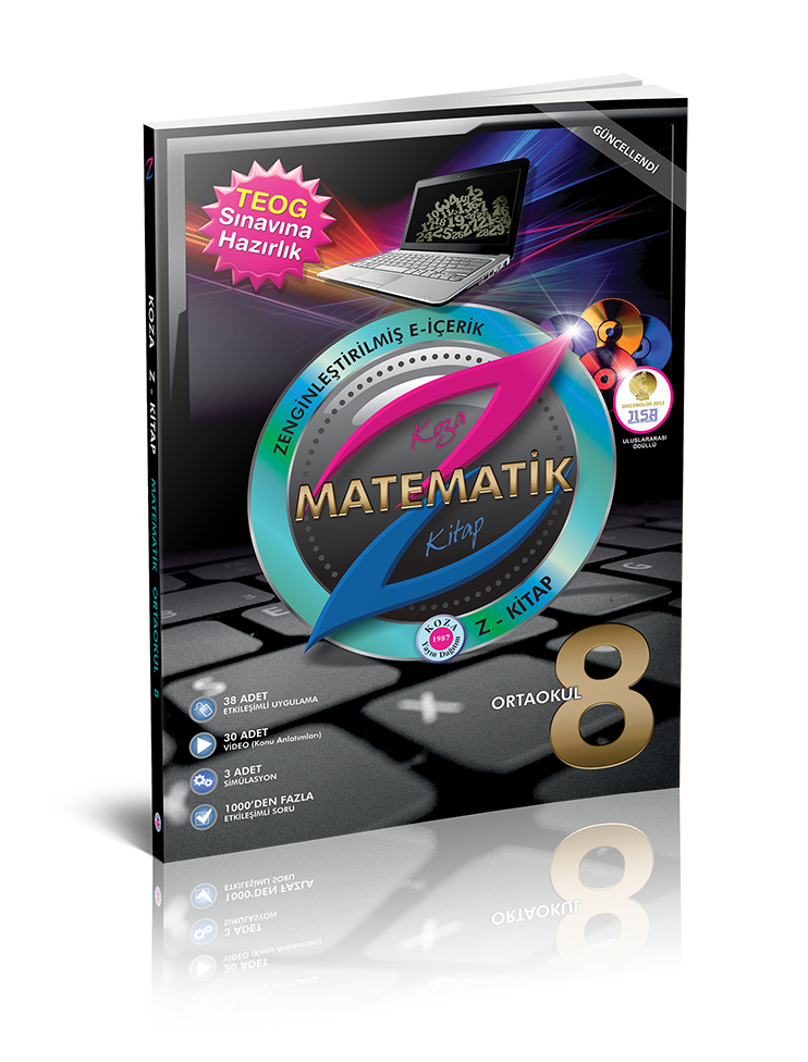KOZA Z-Kitap Matematik 8.SINIF DVD'li