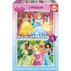 Educa 16851 2x48 Parça Disney Prenses Puzzle