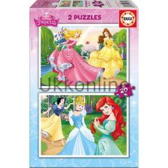 Educa Disney Prensesler 2x20 Parça Puzzle 16846