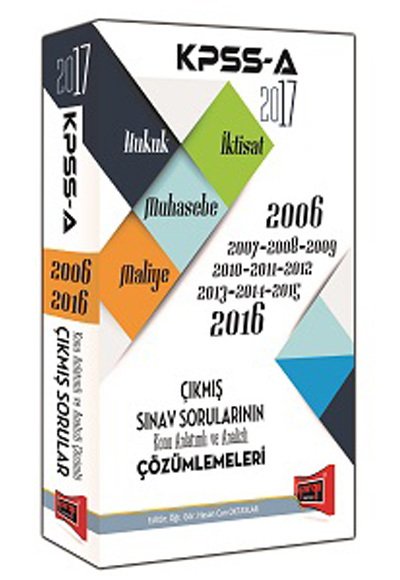 2017 KPSS A Grubu 2006-2016 Çıkmış Sınav Sorularının Konu Anlatımlı ve Analizli Çözümleri Yargı Yayınları
