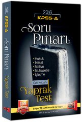 2016 KPSS A Grubu Soru Pınarı Yaprak Test Yargı Yayınları