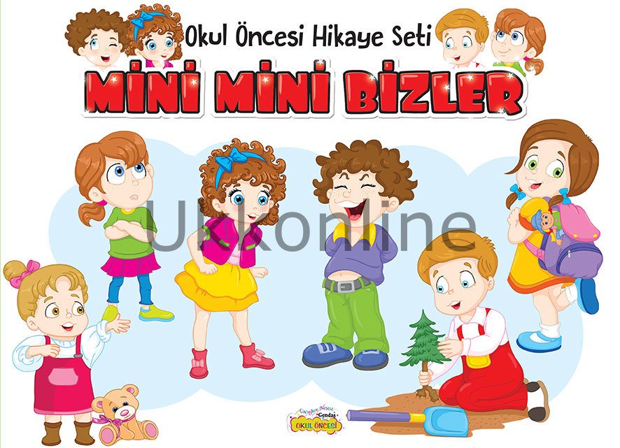 OKUL ÖNCESİ  MİNİ MİNİ BİZLER (DÜZ YAZI) 10 KİTAP GENDAŞ YAYINLARI