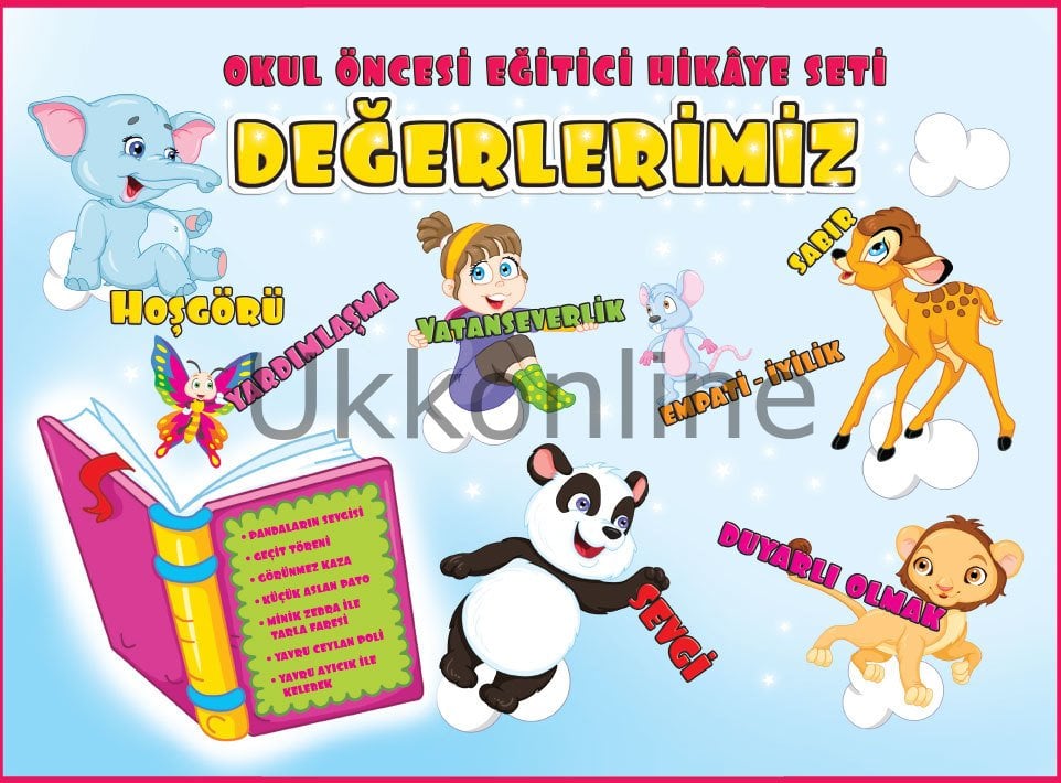 OKUL ÖNCESİ DEĞERLERİMİZ HİKAYE SETİ 15 KİTAP (TESTLİ) GENDAŞ YAYINLARI